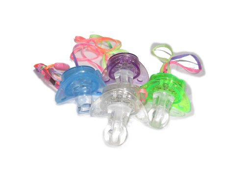 WeGlow International Blinking Toy Pacifier Necklace (4 pieces)