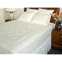 Newpoint Organic Cotton Queen Mattress Pad with Organic Cotton Fiber Fill
