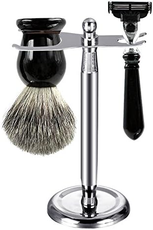 Hoyal High Quality Stainless Steel Razor and Brush Stand,Prolong the Life of the Shaving Brush and Razor