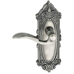 Grandeur GS40-GVCBEL-AP Grande Victorian Longplate with Bellagio Lever, Privacy, Antique... by Grandeur