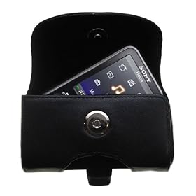 Horizontal Leather Case with Belt Clip / Loop for the Sony Walkman NWZ-S638F