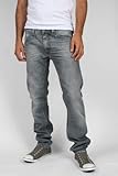 IMAGE OF Diesel - Mens Straight Leg Thanaz Denim Jeans, Size: 31W x 30L, Color: Gray