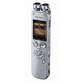Sony ICD-SX712 - Digital voice recorder - flash 2 GB - WMA, AAC, MP3, LPCM - silver