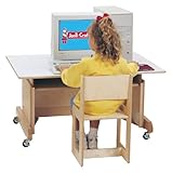 Computer Table - White - School & Play Furniture