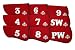 Iron Gloves 3-SW Neoprene Iron Covers (Red, Set of 9)