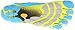 Vibram Women's Bikila Evo Road Running Shoe, Blue/Green,38 EU/7 M US