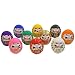 Daruma Fortune Dolls (4.7cm, Set of 10, Made in Japan)