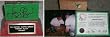 Larry Bird Signed 2"x4" Actual Boston Garden Green Parquet Floor Piece Boston Celtics NBA