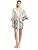 Halston Heritage Women’s Sequined Caftan Mini Dress, Grey, 0