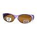 No Glare Polarized Oval Shape Ombre Fitover Sunglasses Purple