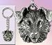 Border Collie 3D Pewter Keychain for Real Dog People