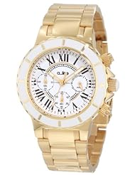 a_line Womens 20108DV Marina Chronograph White Textured Dial Watch