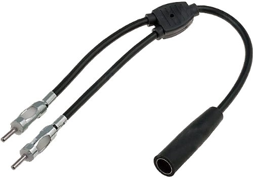 Antennenadapter Spliter T Verteiler 2 x Stecker DIN