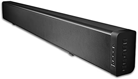 Bluetooth TV Soundbar, ES 615B 2.0CH Full Digital Home Theater Subwoofer 60-Watt 4.0"inch Speakers with Remote Control for Flat Screen TV support Bluetooth4.0 AUX Optical Coaxial (Black)