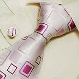 41s C81v6eL. SL160  Hot pink Theme men in suits and ties white handmade mens accessories silk ties cufflinks set A1145