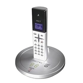 iDect X1i Single Digital Cordless Telephone With Answer Machine - Silver