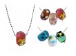 Necklace Set - Pandora Style Beads (Z67) - 6 Different Beads + 1.5mm Rhodium Plated Ball Chain (16-1/2")