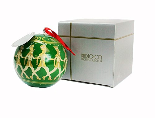 4 1/2″ Radio City Reverse Hand Painted Glass Ornament – Christmas Tree – Archive Collection 4 1/2″ Radio City Reverse Hand Painted Glass Ornament – Christmas Tree – Archive Collection