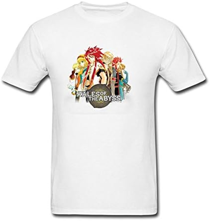 AONEG TotA Game Tales Of The Abyss Men's Personalized T Shirts White XL
