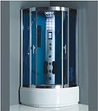 LUXExclusive Steam Shower Unit LUX-2619. 47'' x 47'' x 85'', Glass / Acrylic