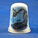 Porcelain China Thimble -- Franklin Sewing Machine