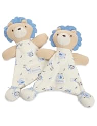 Baby Product: Vitamins Baby Unisex-baby Newborn Boys 2 Pack Lion Blankie Buddy, Ivory, One Size - Vitamins Baby