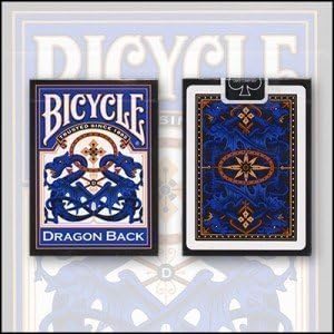 Bicycle Dragon Back Cards (Blue) by USPCC - Trick by United States Playing Card Company