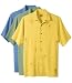 VIP Silk Embroidered Palms Sportshirt