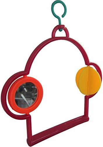 Vpets Fun House Mirror Width 2.6 inches By Length 5.3 inches Bird Toy