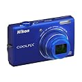 Nikon Coolpix S6200 Digitalkamera (16 Megapixel, 10-fach opt. Zoom, 6,7 cm (2,6 Zoll) Display, HD-Video, bildstabilisiert) blau