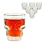 Balvi - Lot de 6 verres shooter t�te de mort