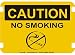 10 x 14 Photo Realistic Caution Signs- No Smoking