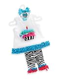 Mud Pie Wild Child Zebra Tunic And Capri Set