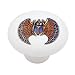 Egyptian Winged Scarab Beetle Decorative High Gloss Ceramic Drawer Knob