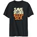 T-Shirt Mens Black " SAVE Sri Lanka KEEP SEX " Countries Large