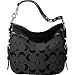 Authentic Coach Zoe Handbag - Large Signature Hobo Bag 12674 Black