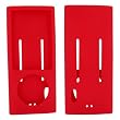 For iPod Nano 5 Rubber Skin Case Belt Slots Red