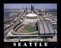 Seattle - Safeco Field First Day Game, July 1999 Art Poster Print by Mike Smith, 10x8