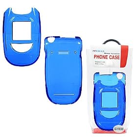 LG VX8300 Snap-On Protective Cellular Phone Case Cover - Bundled with 12v Rapid Car Charger - 9 Color Options, TRANS-BLUE+12V