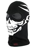 Motorrad Sturmhaube / Gesichtsmaske - Totenkopf - Thermoactiv SILVER+ ®