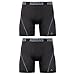 adidas Men's Sport Performance Climacool Boxer Brief Underwear (2-Pack), Black, X-Large