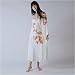  : Silk Nightgown by TexereSilk, Nightgown Robe Set in 100% Silk, Hand Painted -- Royal Peacocks