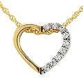 Bella Donna Damen-Halskette mit Anh�nger 9 Zirkonia 585 Gelbgold 42 cm 33354205ZI