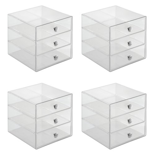 Interdesign 3 drawer storage organizer for cosmetics, makeup, bea…