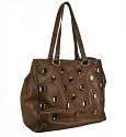 Prada "Cervo Pietre" Brown Leather Handbag