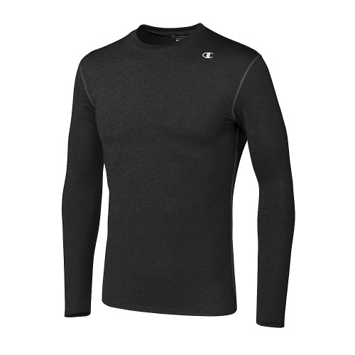 Champion T625 Double Dry Competitor Compression Long Sleeve - Black
