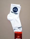 Bike Hugger Socks Gray White High Cut