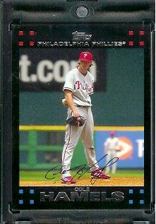 2007 Topps Limited Edition Cole Hamels Philadelphia Phillies Baseball Card #PHI8 - Mint Condition - In Protective Display Case!