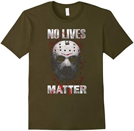 Men's No Lives Matter T-Shirt Large Olive