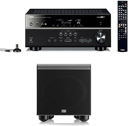 Yamaha RX-V577 7.2 Channel Networking Home Theater Receiver Plus A JBL ES150PBK 300-Watt Powered Subwoofer